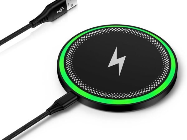 Wireless Charger Samsung Fast Charging Pad for Galaxy S26/S25 Ultra/S25 Plus/S24 FE Ultra/S23/S22/S21/Z Flip Fold 6,15W Wireless Phone Charger Android Charging Mat Station for Google Pixel 9a 9 Pro XL