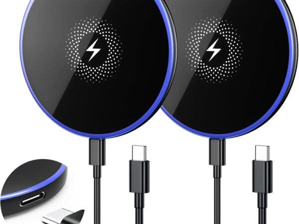 Wireless Charger 2Pack 6FT 15W Samsung Magnetic Wireless Charger Fast Charging Pad for Samsung Galaxy S26 S25 Ultra/S24 FE/S23 Ultra/S22/S21/Z Google Pixel 9 8a 7a 8 7 Pro | Strong Magnet Technology